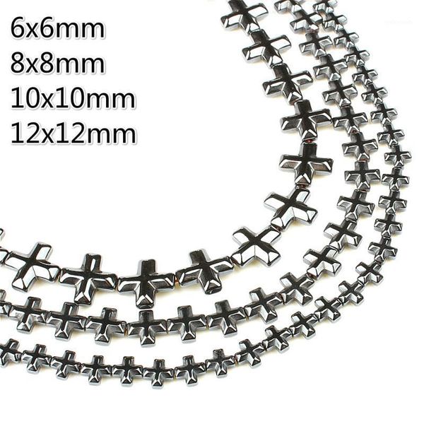 

other natural stone hematite arrow cross loose beads 6x6 8x8 10x10mm black for diy bracelet necklace ornaments (15 inch)1