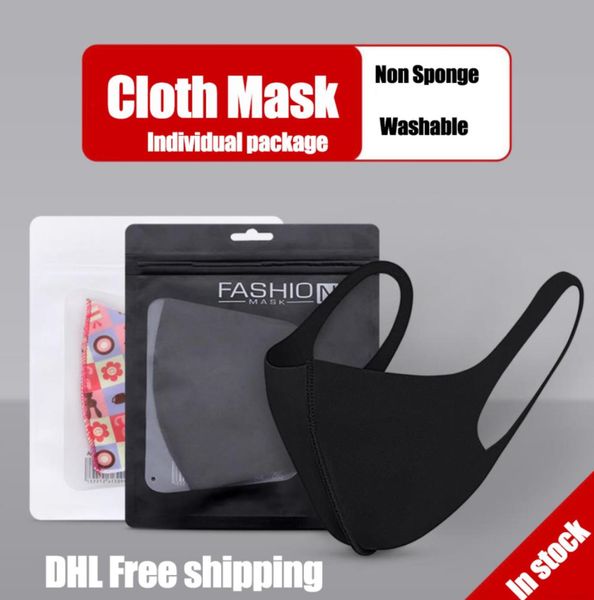 

in stock reusable washable cloth face mask individual package designer masks kids masks dhl ing
