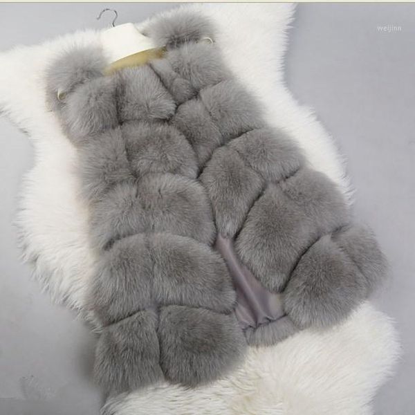 

12 colors 2019 winter women faux fur vest sleeveless warm fur vest coat fashion plus size coat1, Black