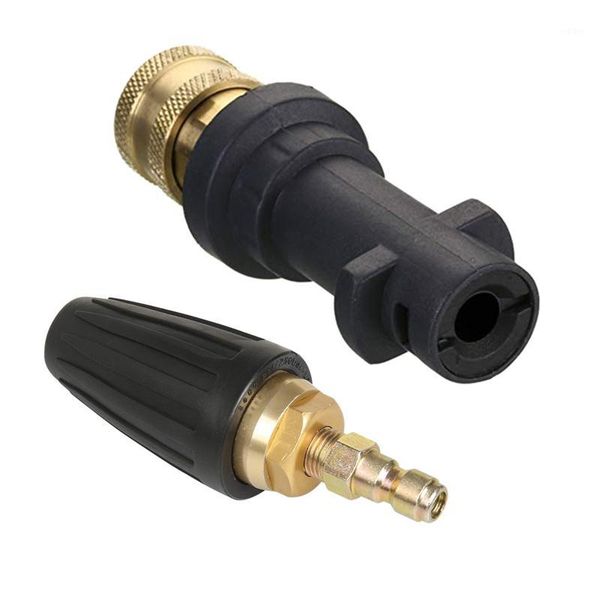 

2 set high pressure outlet parts: 1set pressure washer turbo nozzle & 1set high cleaning foam pot cleaning gun1