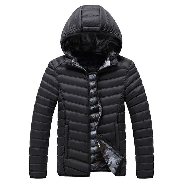 

winter coat 2020 new short fashion cool leisure down cotton men's thick padded jacket, Black