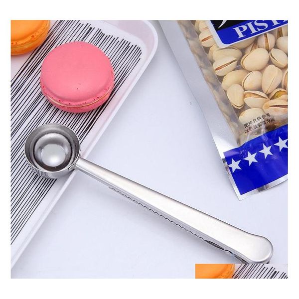 

universal healthful cooking 1 cup tool stainless ground coffee measuring scoop spoon with bag sealing clip k sqctzs bbgargden