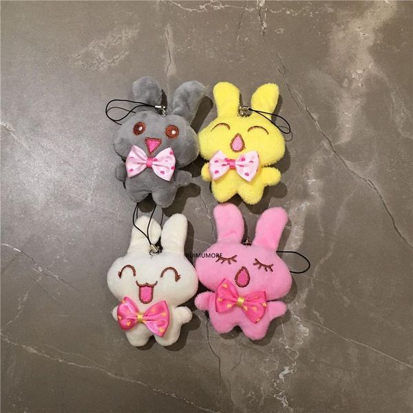 

4colors little rabbit plush toy animal stuffed plush doll 8cm wrist belt plush toy doll jllblt ly_bags