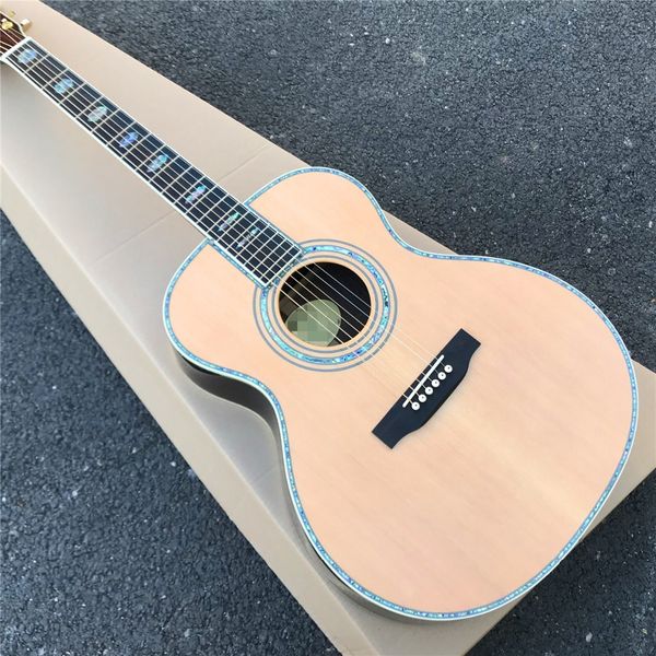 

custom 40 inch om body acoustic guitar in kinds color