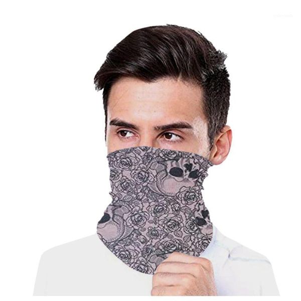 

outdoor print scarves headband scarf neck windproof face mask sun protection bandana scarves bufanda mujer sjaal #t1g1, Blue;gray