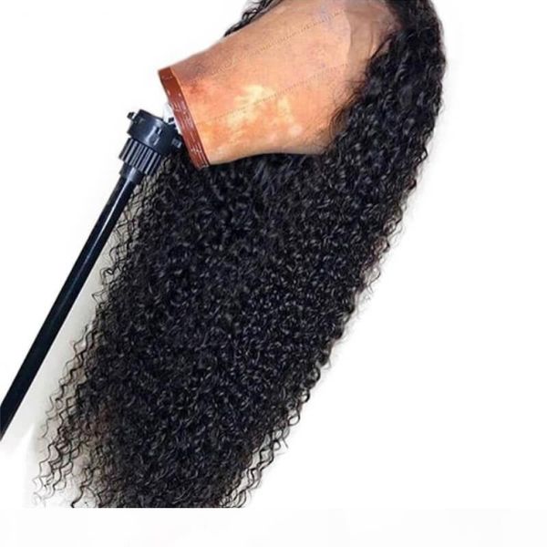 

human hair wigs for black women pre plucked curly full lace glueless brazilian virgin human hair curly lace front wig with baby hairs, Black;brown