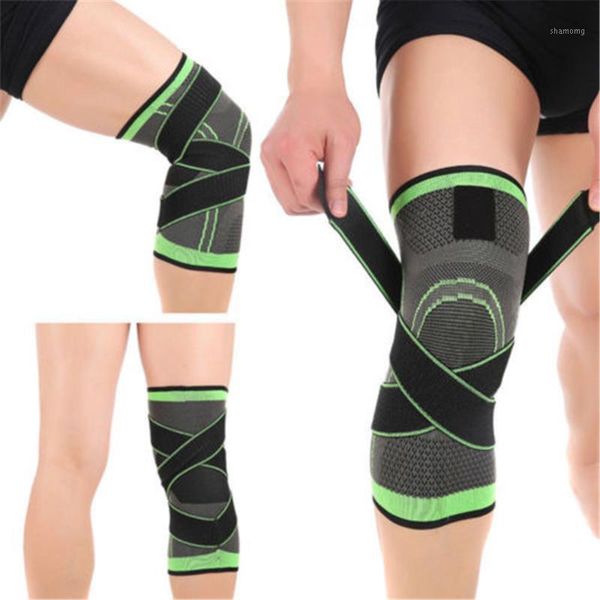 

elbow & knee pads 3d weaving brace pad support protects compression fit running jogging sport sports elastic kinesiology tape role 1, Black;gray