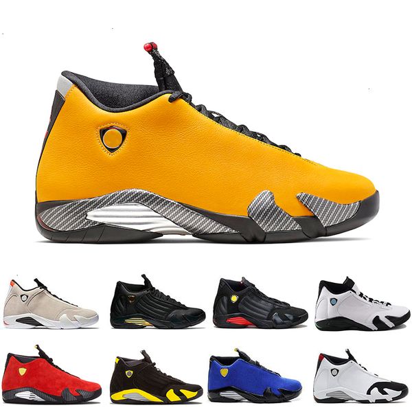 

green thunder 14 indiglo xiv oxidized playoffs black toe red suede 14s men basketball sneaker last ssport shoes schuhe zapatos w6nk