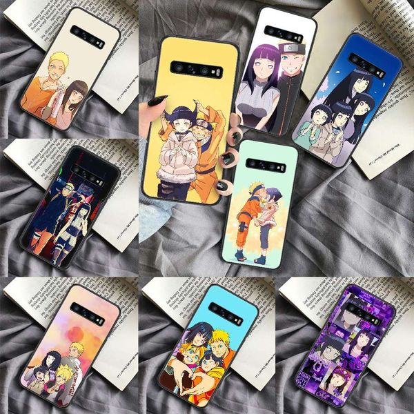 

3the case of animated naruto uzumaki and hinata hyuga is painted with samsung galaxy s 891020 plus e lite uitra black tinplatecf1