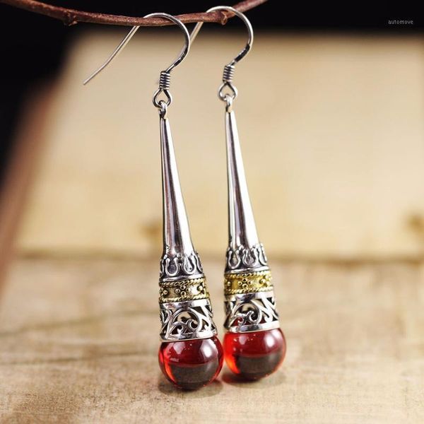 

kjjeaxcmy fine jewelry 925 sterling silver inlay garnet new style female - style earrings1