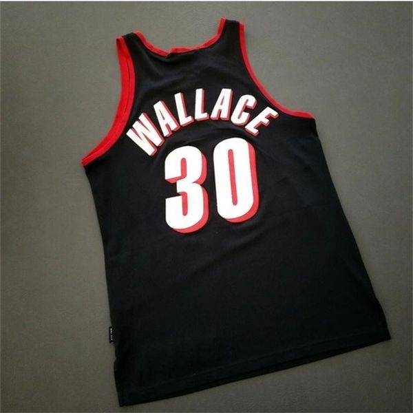

custom 121 youth women vintage rasheed wallace vintage 911 jersey college basketball jersey size s-4xl or custom any name or number jersey, Black