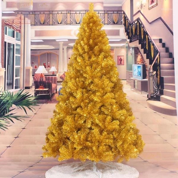 

christmas golden high-end pine needle encrypted christmas tree pine cone mixed holiday craft gift home decoration accessories1