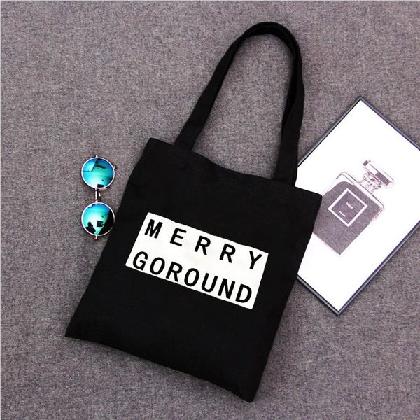 

fashion letter canvas tote bag shoulder bags large capacity fashion casual handbag totebags tote shopper student book bag