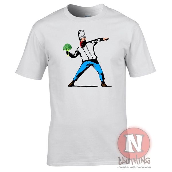 

fashion short sleeve banksy chef bomber urban art restaurant cuisine graffiti tee hooded sweatshirt hoodie men t shirt