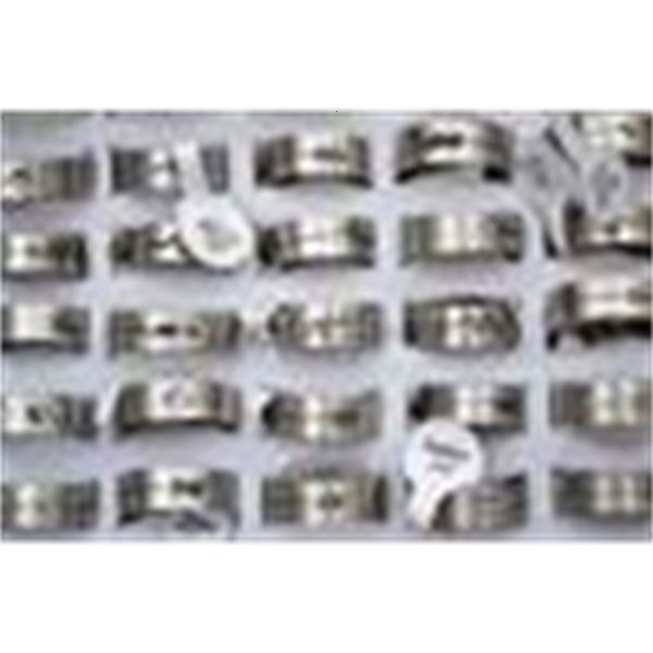 

wholesale lots 50factory mix design wire cut stainless steel rings 17-22mm jewelry r0159 ing, Silver
