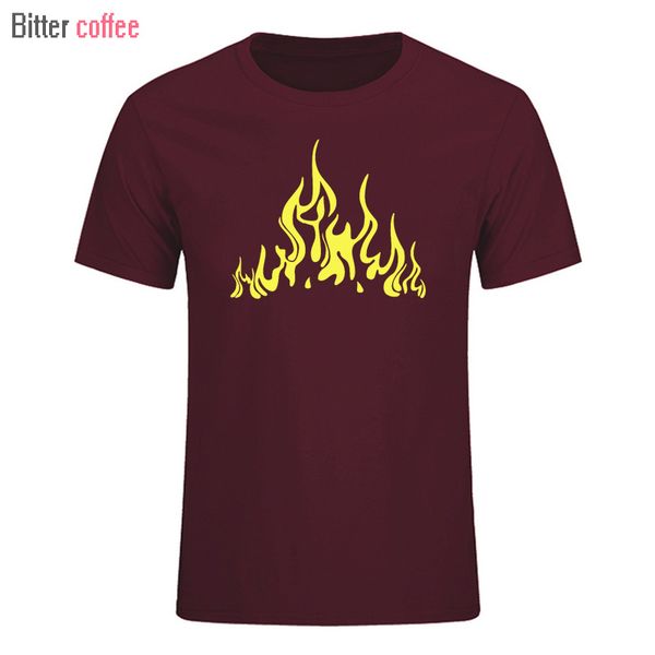 

спорт мужчины trend tshirt огонь пламя печати рубашка с коротким рукавом футболка мужчины summer tee рубашки бойфренда подарков tshirt беспл
