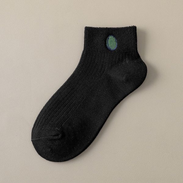 

авокадо детские дети хлопка малышей детей ins прилив весной и летом тонкий хлопок зеленые носки короткие носки 7pq3q, Black