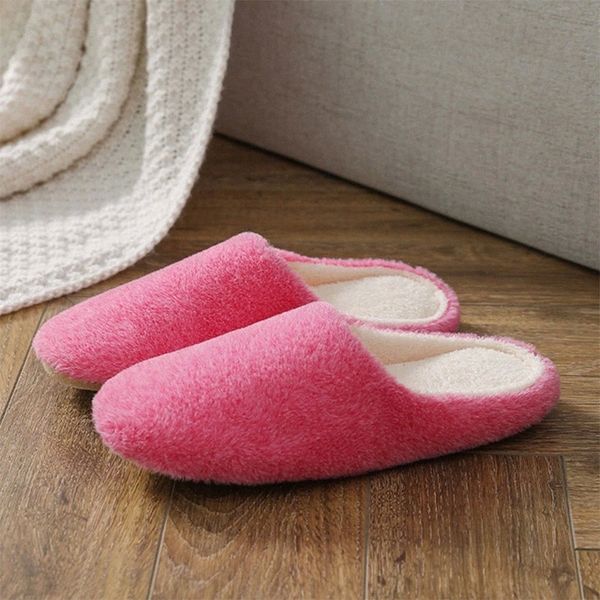 

Women Slip On Winter Fur Slippers Ladies Light Plush Solid Color Flat Shoes Woman Soft Comfort Footwear Female Round Toe Slipper #eZ9K, Black