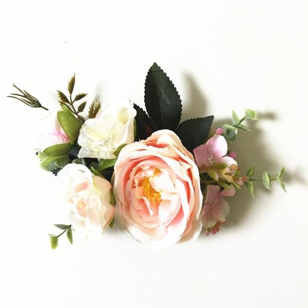 

rose flower wedding hair clip barrettes bridal headpiece women hair accessories floral bridal hair combs brides tiar qylynh