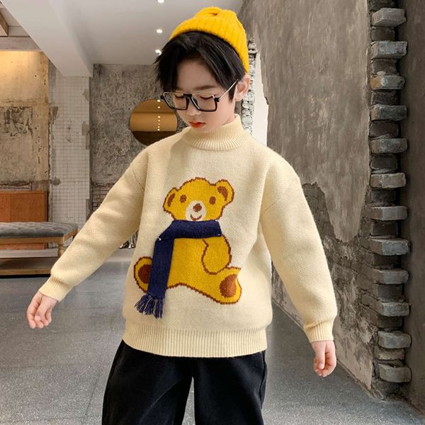 

sweater 2020 autumn boys' pullover new plush and thickened fashion children's winter cloth boys qi04, Blue
