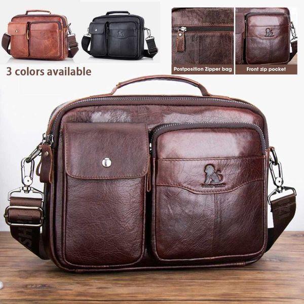 

briefcases men's genuine leather briefcase office bags male handbags man lapbag natural for men messenger briefcases1