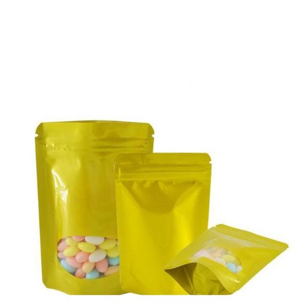

100pcs/lot 8.5x13 cm colorful stand up aluminum foil zipper lock storage bag with round window for zip resealable myla jlldoh mx_home