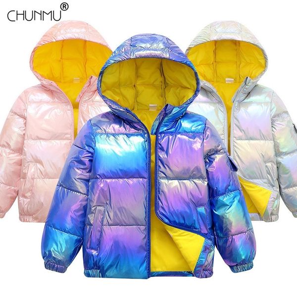 

winter down coat child parka coat baby boys girls down jacket warm children outerwear kids clothes for 3-10 years y200901, Blue;gray