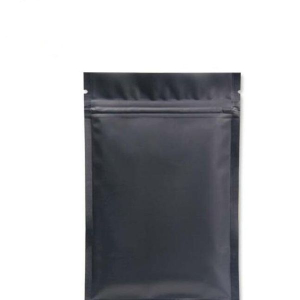 

500pcs 8x12cm 10*15cm black color metallic mylar food storage bags flat bottom black aluminum foil small zipper jlltbo soif