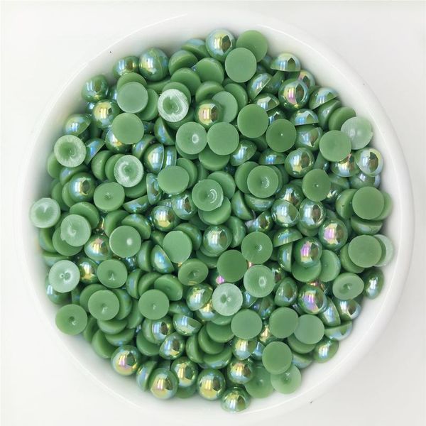 

new diy 2/4/6/8/10/12mm half pearl bead flat back scrapbook for craft flatback bbygri, Black