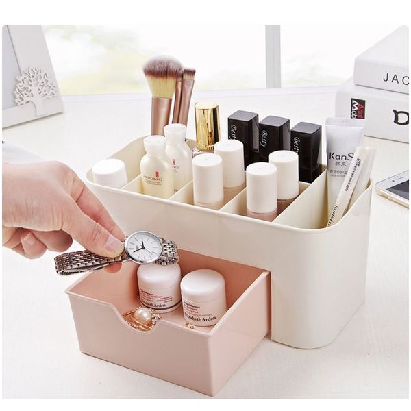 

пластиковая косметическая коробка для хранения хранения коробки для хранения ящики делитель макияж ювелирные изделия ювелирные изделия финиш
