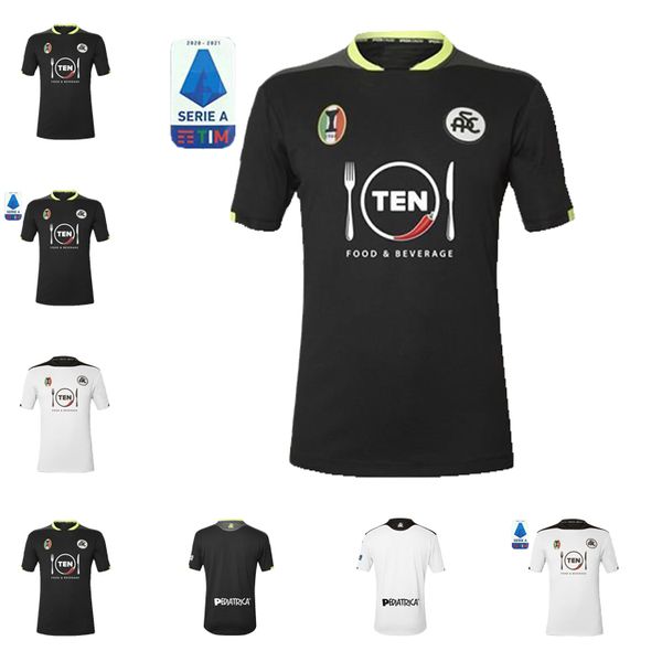 

size 4xl 2020 2021 spezia calcio new soccer jerseys a.galabinvo e.gyasi ricci lucio gaera verde little eagles 20 21 football uniforms, Black;yellow