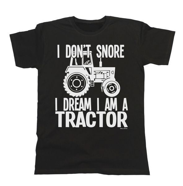 

fashion black t shirt i don`t snore i dream i`m a tractor t shirt herren damen farmer t shirts sport hooded sweatshirt hoodie