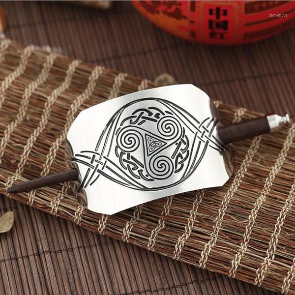 

hair clips & barrettes retro temperament hairpin ladies special jewelry folk style viking jewelry1, Golden;silver