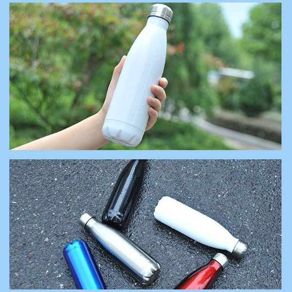 

double walled 500ml stainless steel coke shape cola shaped bottles vacuum insulated outdoor travel water bottle sea ship dhe2611