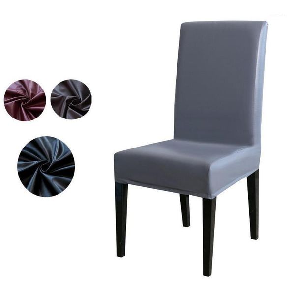 

chair covers imitation leather pu cover thicken stretch protective for home office1