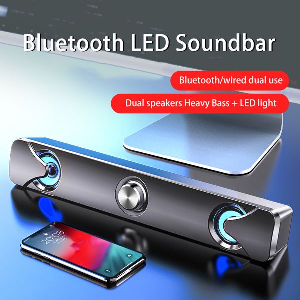 

портативный bluetooth speaker wireless extra bass column поддержка aux wired сабвуфер громкоговоритель компьютерные колонки для пк телефоны