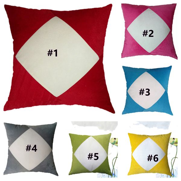 

sublimation blanks pillowcase heat transfer printing pillow covers white plain pleuche pillow cushion patchwork plush pillow covers g11207