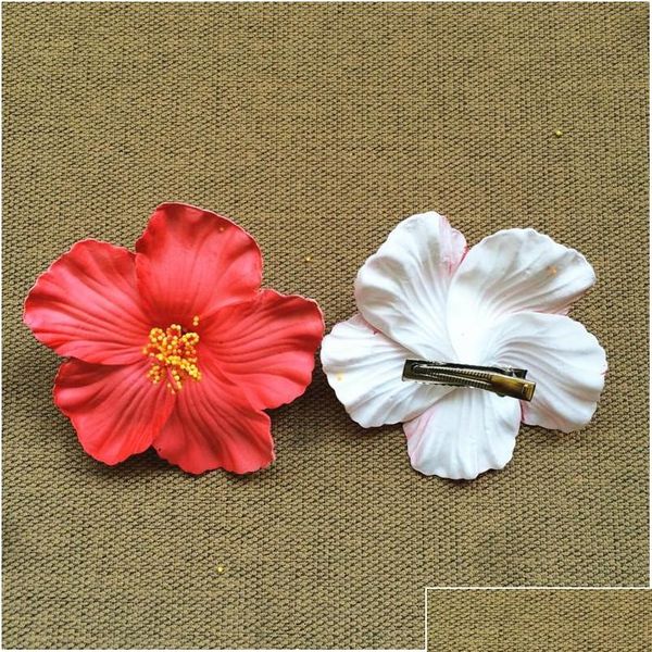 

eco-friendly flower 12 pcs hula girls original soundtrack foam hawaiian flower hibiscus flower bridal hair clip 9cm k5pqq
