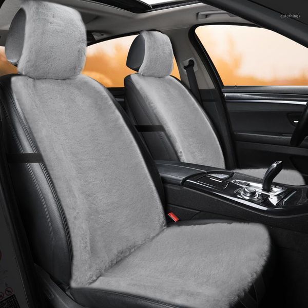 

plush car seat cover front backrest cushion non slide auto accessories universa seat protector mat pad keep warm in winter1