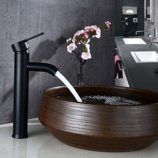 

bathroom sink faucets black stainless steel paint faucet basin cold mixer tap y98e1