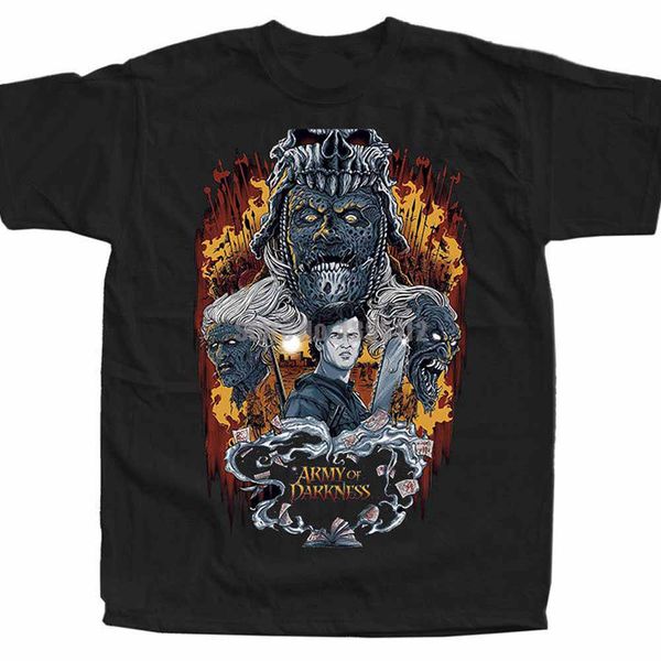 

army of darkness movie 's funny t shirt streetwear tshirt gym king tshirts short sleeves t shirt fashion sport hooded sweatshirt hoodie