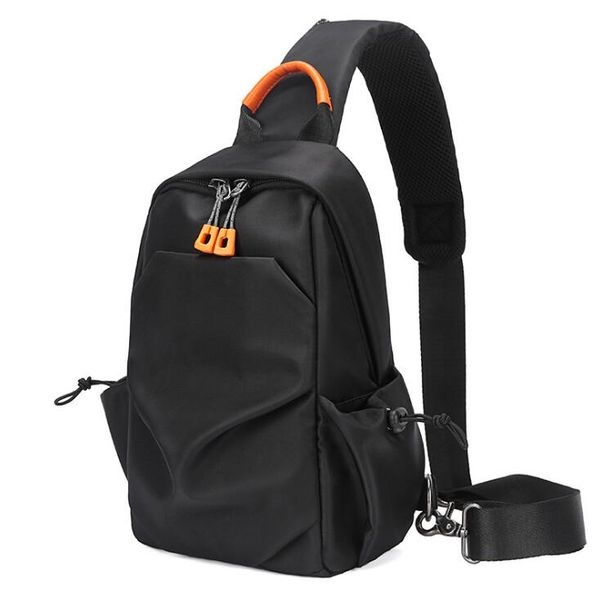 

fashion handbags man chest bag casual gentlaman shoulder bags plain large capacity boy travel bag