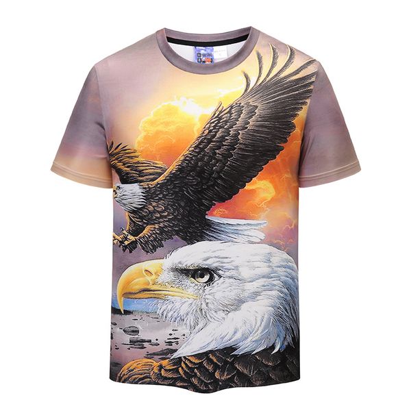 

arrive popular flying eagle kawaii 3d print shirts anime humor hippie men clothing