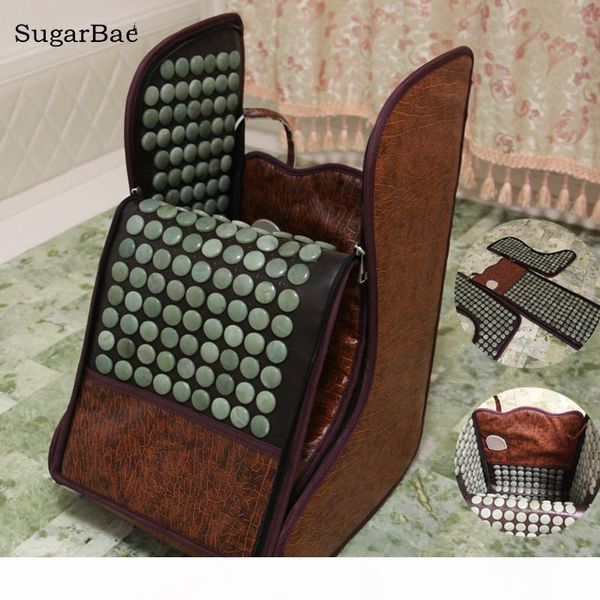 

natural real jade stone mattress tourmaline heating therapy mat health foot barrel mattress gift for parents ing