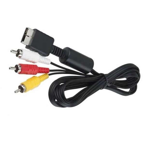 

180cm 6 feet game console audio video av cable cord to rca for sony playstation 2 ps2 playstation 3 ps3 convenient and practical