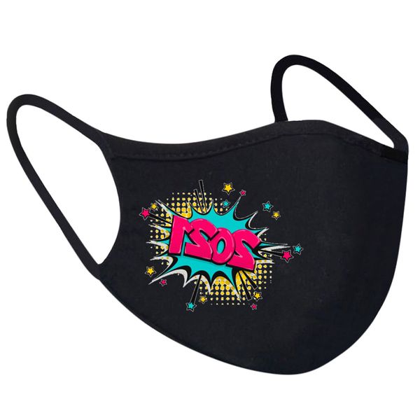 

happy fashion disposable mask 2021 new year design breathable face protection with elastic ear loops comfortable