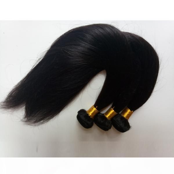 

malaysian virgin hair straight 3 4 5pcs good ratio full and thick healthy end factory direct sale unprocessed brazilian remy hair bundles, Black