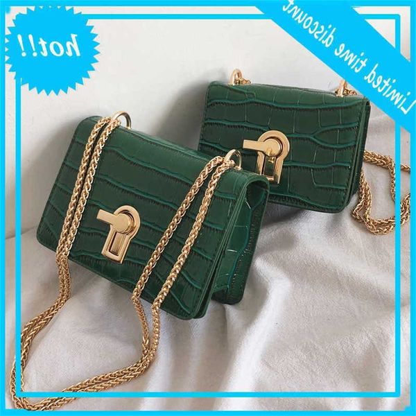 

mini quadrant flip 2021 summer new quality pu learn women designer handbag stone pattern lock chain shoulder messenger bag