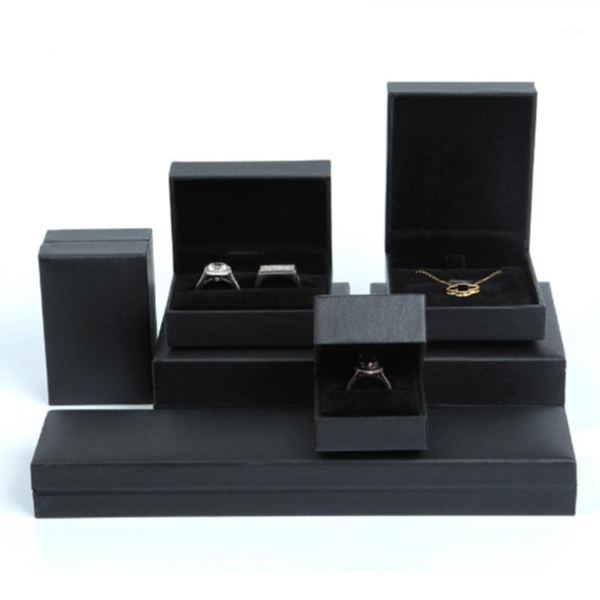 

gift wrap 6 types black right angle jewelry box cardboard accessroies ring necklace bracelets earring packaging boxes 1