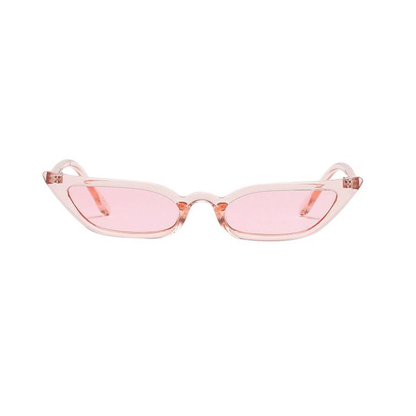 

new 2020 small rectangular orange sunglasses women brand design vintage crystal purple narrow frame 90s sun glasses #yl52021